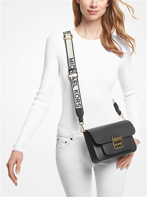 sloan editor leather shoulder bag|Sloan Editor Logo and Leather Shoulder Bag.